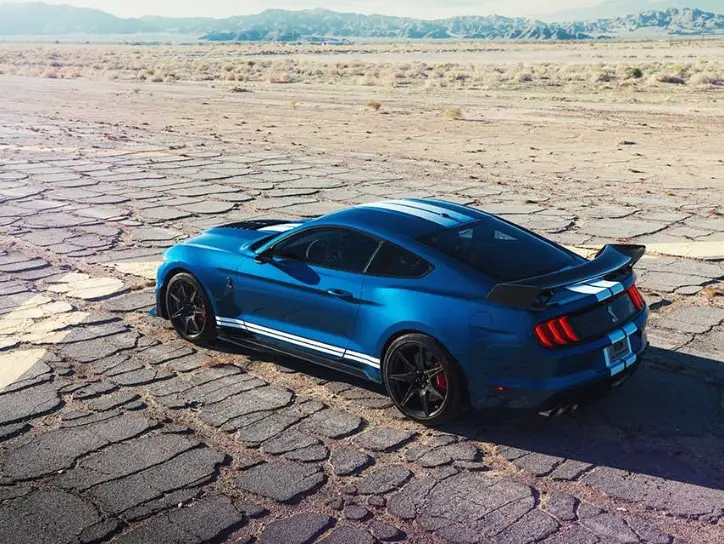 2020 Ford Mustang Shelby GT500 In Blue Color