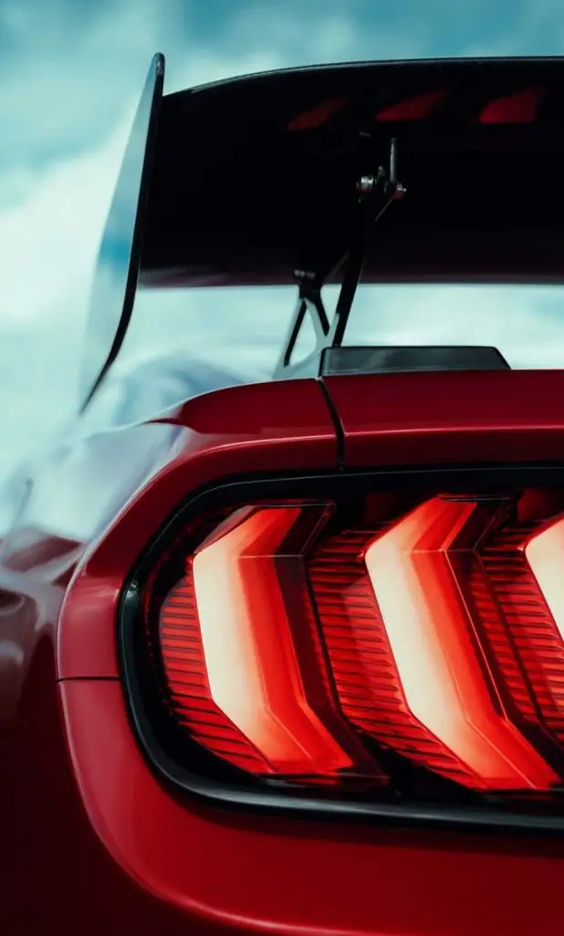 2020 Ford Mustang Shelby GT500 Tail Lamps With Rear Spoiler