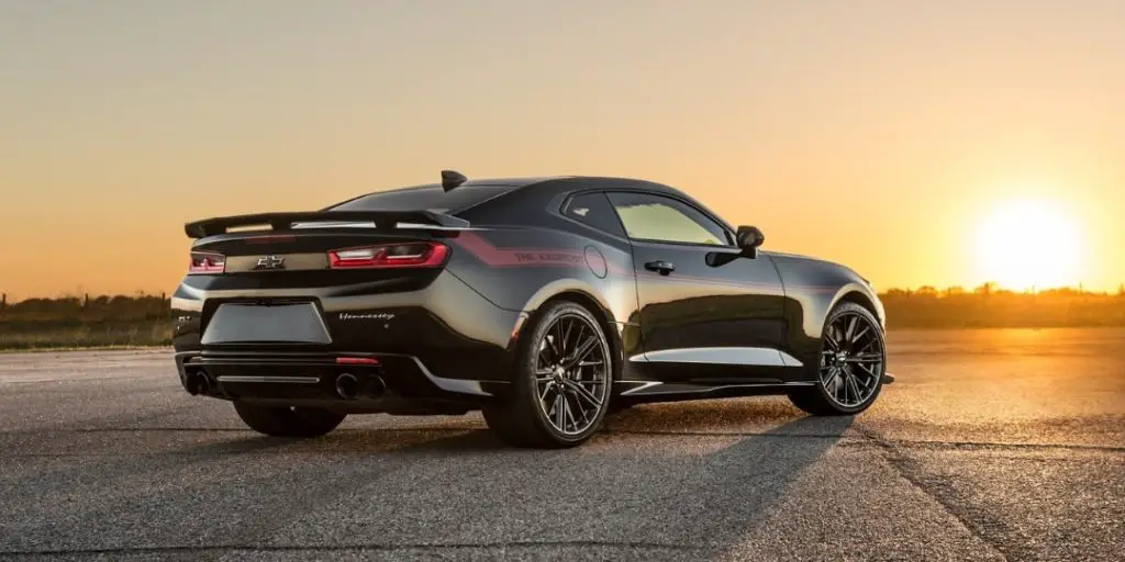 Rear Camaro Exorcist Pic With Sun Set 