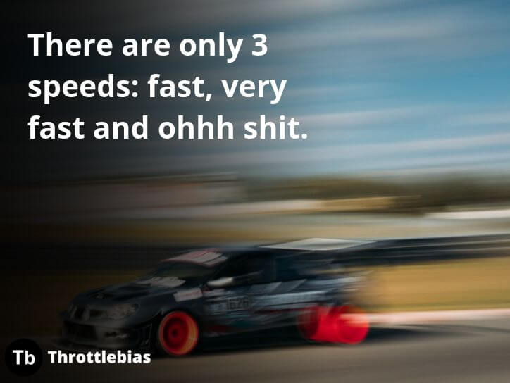 Racing car sayings