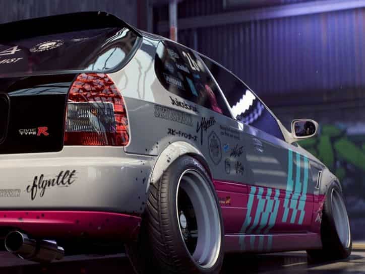 Need For Speed Heat Car List for Honda