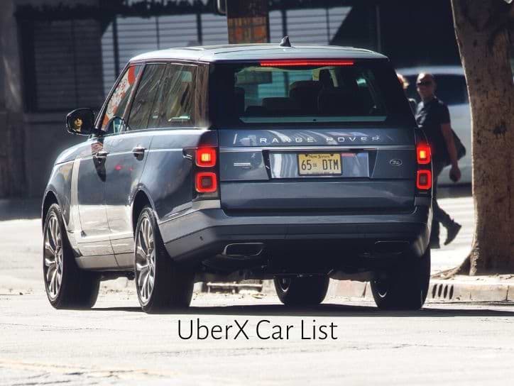  UberX cars using a Range Rover