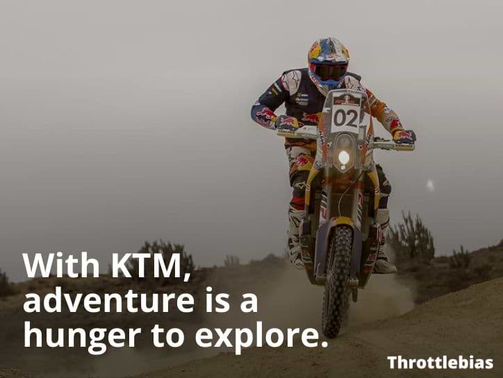 KTM Off-road adventure bike
