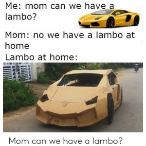 Mom Lamborghini Meme