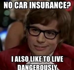 No Car insurance Meme