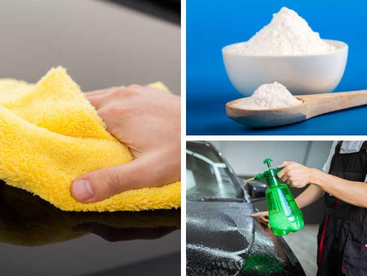 Microfiber cloth vs Baking soda vs Detailer Spray