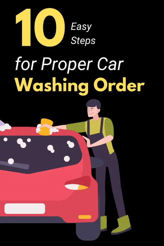 Proper Car Washing Order